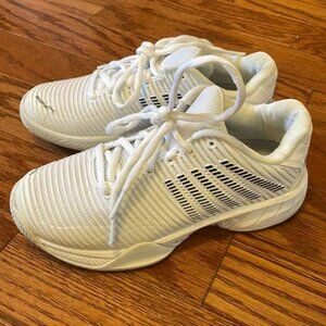 K-Swiss Hypercourt Express 2 Sneakers White/Yellow Size 8.5, White Tennis Shoes